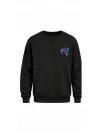 Mezatçı Dayı Hi Sembolü Baskılı Uzun Kollu Sweatshirt
