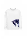 Mezatçı Dayı At Başı Baskılı Uzun Kollu Sweatshirt