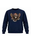 Mezatçı Dayı Katana Baskılı Uzun Kollu Sweatshirt