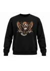 Mezatçı Dayı Katana Baskılı Uzun Kollu Sweatshirt
