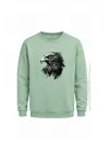 Mezatçı Dayı Kartal Baskılı Uzun Kollu Sweatshirt