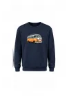 Mezatçı Dayı Uçan Kartal Baskılı Uzun Kollu Sweatshirt