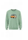Mezatçı Dayı Uçan Kartal Baskılı Uzun Kollu Sweatshirt