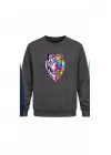Mezatçı Dayı Kaplan Baskılı Uzun Kollu Sweatshirt