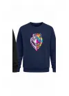 Mezatçı Dayı Kaplan Baskılı Uzun Kollu Sweatshirt
