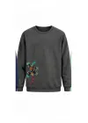 Mezatçı Dayı Kertenkele Baskılı Uzun Kollu Sweatshirt