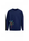 Mezatçı Dayı Kertenkele Baskılı Uzun Kollu Sweatshirt