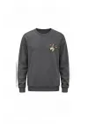 Mezatçı Dayı Kurt V4 Küçük Baskı Baskılı Uzun Kollu Sweatshirt