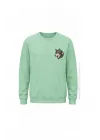 Mezatçı Dayı Kurt V4 Küçük Baskı Baskılı Uzun Kollu Sweatshirt