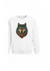 Mezatçı Dayı Kurt V6 Baskılı Uzun Kollu Sweatshirt