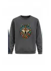 Mezatçı Dayı Kurt V6 Baskılı Uzun Kollu Sweatshirt