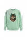 Mezatçı Dayı Kurt V6 Baskılı Uzun Kollu Sweatshirt