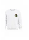 Mezatçı Dayı Kurt V5 Küçük Baskı Baskılı Uzun Kollu Sweatshirt