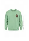 Mezatçı Dayı Kurt V5 Küçük Baskı Baskılı Uzun Kollu Sweatshirt