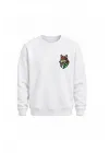 Mezatçı Dayı Kurt V6 Minimal Baskılı Uzun Kollu Sweatshirt