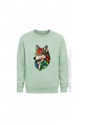 Mezatçı Dayı Kurt V6 Siyah Baskılı Uzun Kollu Sweatshirt
