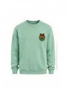 Mezatçı Dayı Kurt V7 Küçük Baskı Baskılı Uzun Kollu Sweatshirt