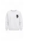 Mezatçı Dayı Kurt V8 Minimal Baskılı Uzun Kollu Sweatshirt