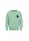 Mezatçı Dayı Kurt V8 Minimal Baskılı Uzun Kollu Sweatshirt