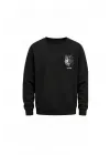 Mezatçı Dayı Kurt V8 Minimal Baskılı Uzun Kollu Sweatshirt
