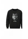 Mezatçı Dayı Kurt V8 Baskılı Uzun Kollu Sweatshirt