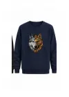 Mezatçı Dayı Kurt V7 Baskılı Uzun Kollu Sweatshirt