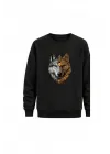 Mezatçı Dayı Kurt V7 Baskılı Uzun Kollu Sweatshirt