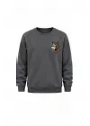 Mezatçı Dayı Kurt V7 Siyah Baskılı Uzun Kollu Sweatshirt