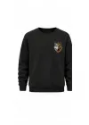 Mezatçı Dayı Kurt V7 Siyah Baskılı Uzun Kollu Sweatshirt