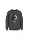 Mezatçı Dayı Kurt V7 Minimal Baskılı Uzun Kollu Sweatshirt