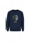Mezatçı Dayı Kurt V7 Minimal Baskılı Uzun Kollu Sweatshirt