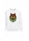 Mezatçı Dayı Kurt V9 Baskılı Uzun Kollu Sweatshirt
