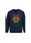 Mezatçı Dayı Kurt V9 Baskılı Uzun Kollu Sweatshirt