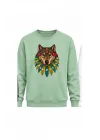 Mezatçı Dayı Kurt V9 Baskılı Uzun Kollu Sweatshirt