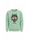 Mezatçı Dayı Kurt V10 Baskılı Uzun Kollu Sweatshirt