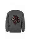 Mezatçı Dayı Kurt V11 Baskılı Uzun Kollu Sweatshirt