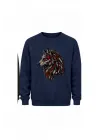 Mezatçı Dayı Kurt V11 Baskılı Uzun Kollu Sweatshirt