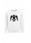 Mezatçı Dayı Selçuklu Kartalı Baskılı Uzun Kollu Sweatshirt