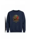 Mezatçı Dayı Osmanlı Tuğrası Baskılı Uzun Kollu Sweatshirt