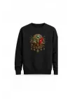 Mezatçı Dayı Osmanlı Tuğrası Baskılı Uzun Kollu Sweatshirt