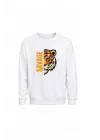 Mezatçı Dayı Savage Kaplan Baskılı Uzun Kollu Sweatshirt