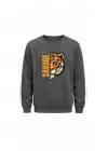 Mezatçı Dayı Savage Kaplan Baskılı Uzun Kollu Sweatshirt