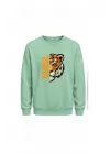 Mezatçı Dayı Savage Kaplan Baskılı Uzun Kollu Sweatshirt
