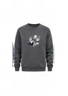 Mezatçı Dayı Pençe Baskılı Uzun Kollu Sweatshirt
