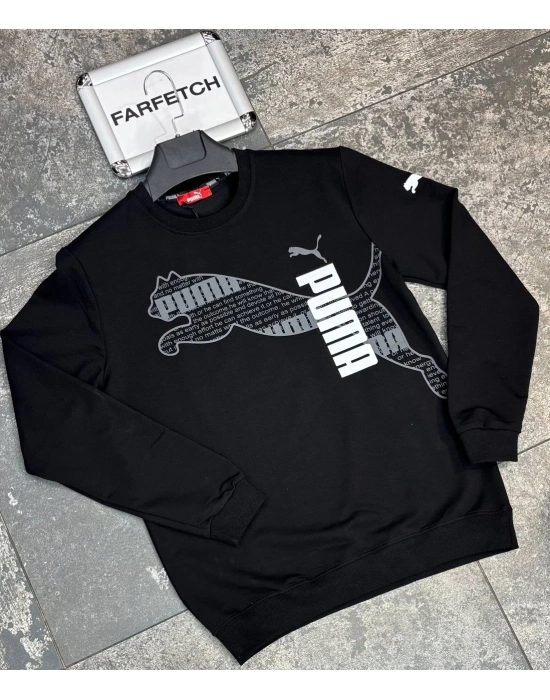 SİYAH PUMA 2 İPLİK SWEAT