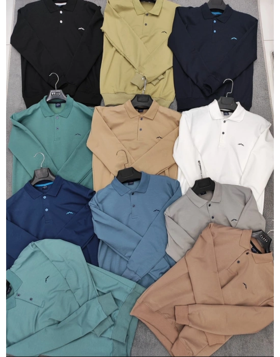 2İPLİK SARI YAKALI SWEAT