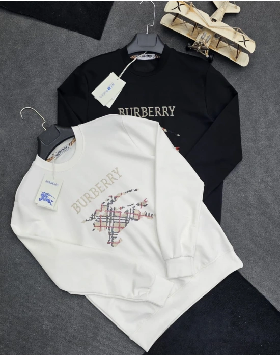 BURBERRY 2 İPLİK SWEAT SİYAH
