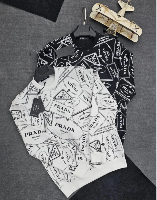 PRADA 2İPLİK SWEAT BEYAZ