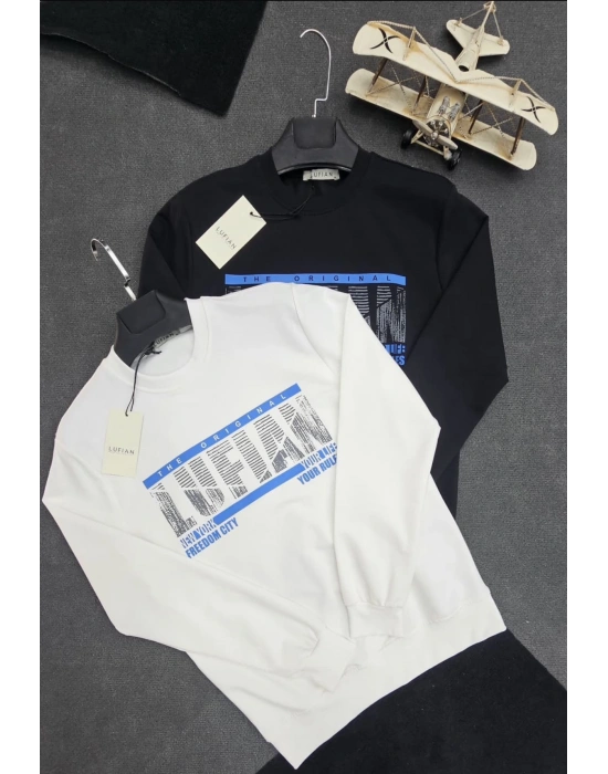 LUFIAN 2İPLİK SWEAT SİYAH