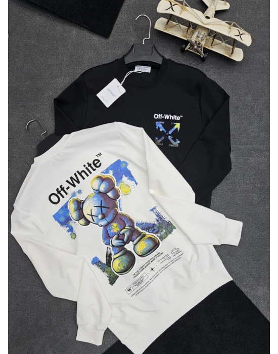 OFF-WHITE 2İPLİK SWEAT SİYAH